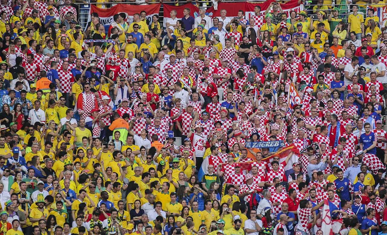 Kommande VM-matcher med supportrar i publiken